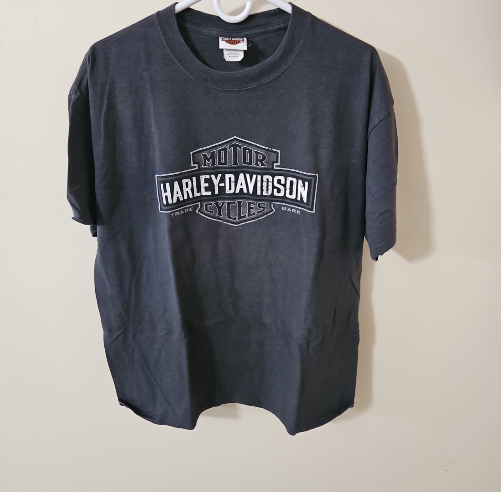 Harley-Davidson Charcoal Black Logo Short Sleeve Tee